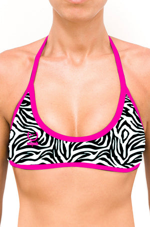 Sport Top Bikini New Zebra