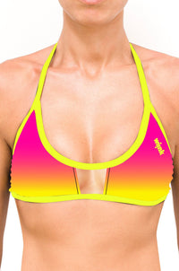 Cut Out Top Bikini Gradient Yellow - wiinkbcn