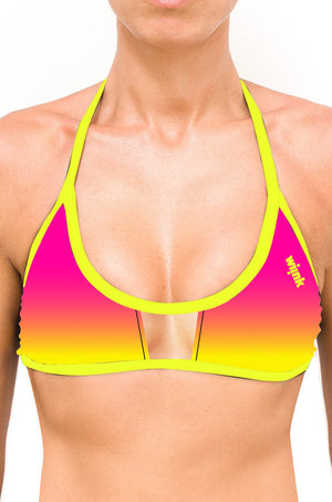 Cut Out Top Bikini Gradient Yellow - wiinkbcn