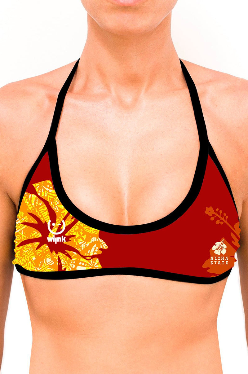 Sport Top Bikini Basic Flowers - wiinkbcn