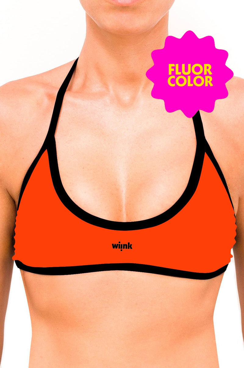 Sport Top Bikini Fluor Orange - wiinkbcn