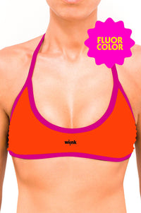 Sport Top Bikini Fluor Orange - wiinkbcn