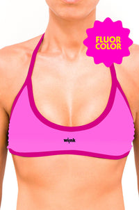 Sport Top Bikini Fluor Pink - wiinkbcn