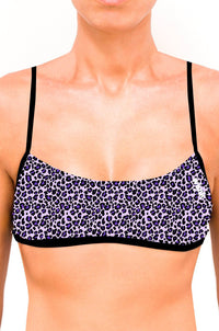 Top bikini Bandeu SmallLeopard Lilac - wiinkbcn