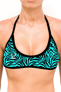 Sport Top Bikini Blue Zebra - wiinkbcn