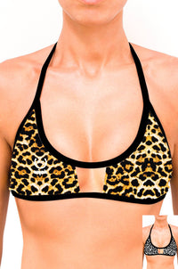 Cut Out Top Bikini Real Leopard - wiinkbcn