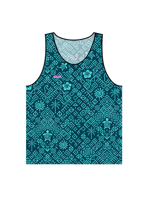 Men Tank Top Ethnic Azul - wiinkbcn