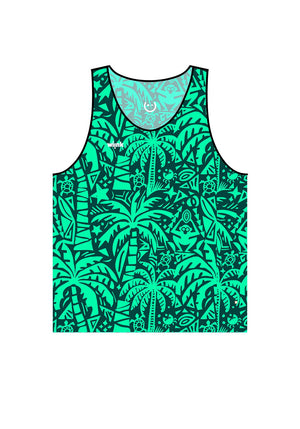 Men Tank Top Ubud Water Green - wiinkbcn