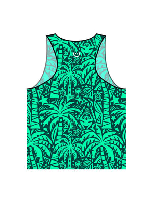 Men Tank Top Ubud Water Green - wiinkbcn