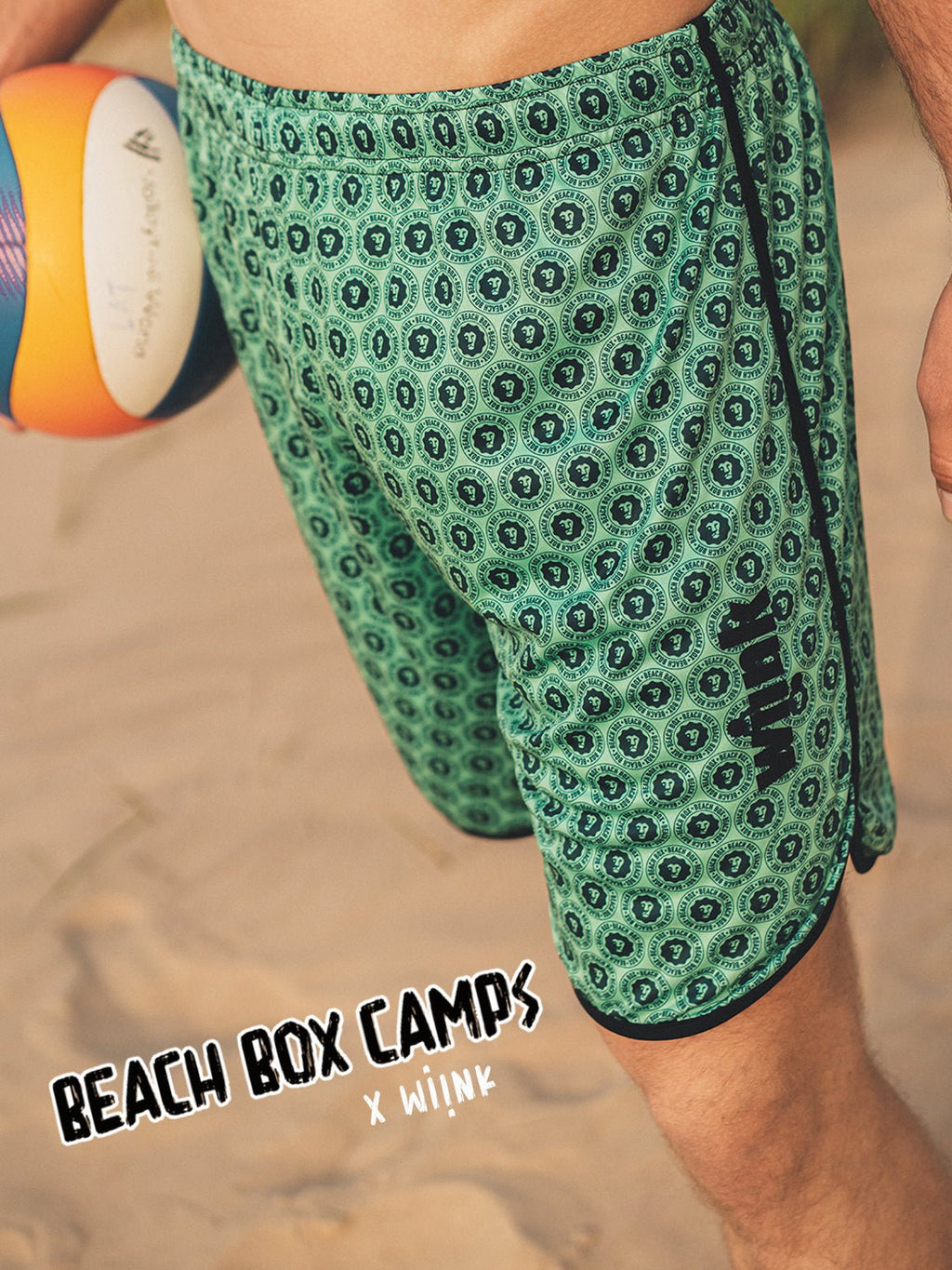 Men’s Green Short Beach BOX Camps - wiinkbcn