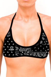 Sport Top Bikini Bandana Black - wiinkbcn