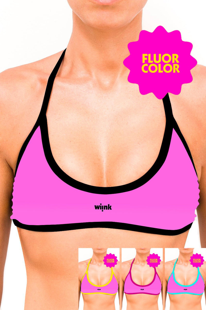 Sport Top Bikini Fluor Pink - wiinkbcn